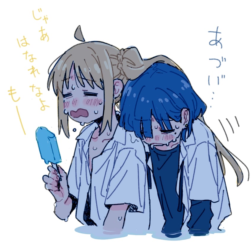 ijichi nijika and yamada ryo (bocchi the rock!) drawn by ree_(re-19)