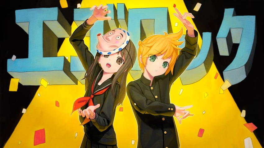kagamine len (vocaloid and 1 more) drawn by turu