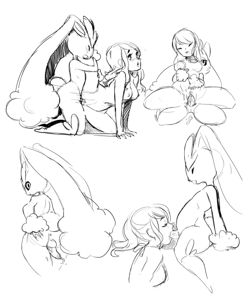 lopunny (original and 1 more) drawn by trainer-liviann