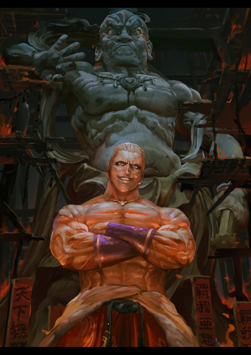 geese howard (the king of fighters and 1 more) drawn by nao3art