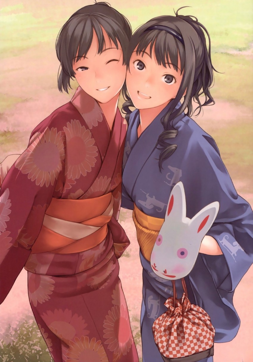 morishima haruka and tsukahara hibiki (amagami) drawn by kamo_(gafas)