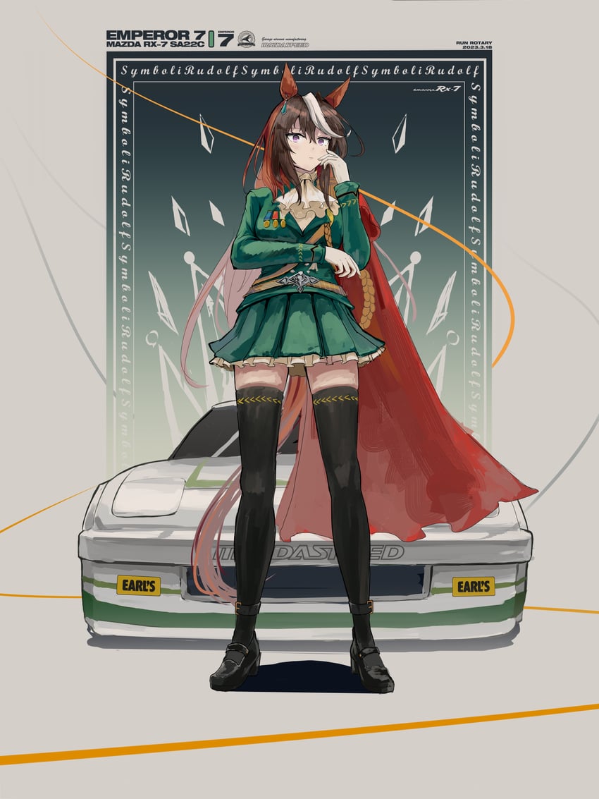 symboli rudolf (umamusume and 1 more) drawn by run_rotary
