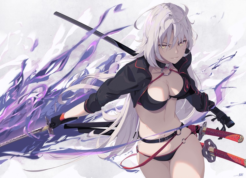 jeanne d'arc alter (fate and 1 more) drawn by kodamazon