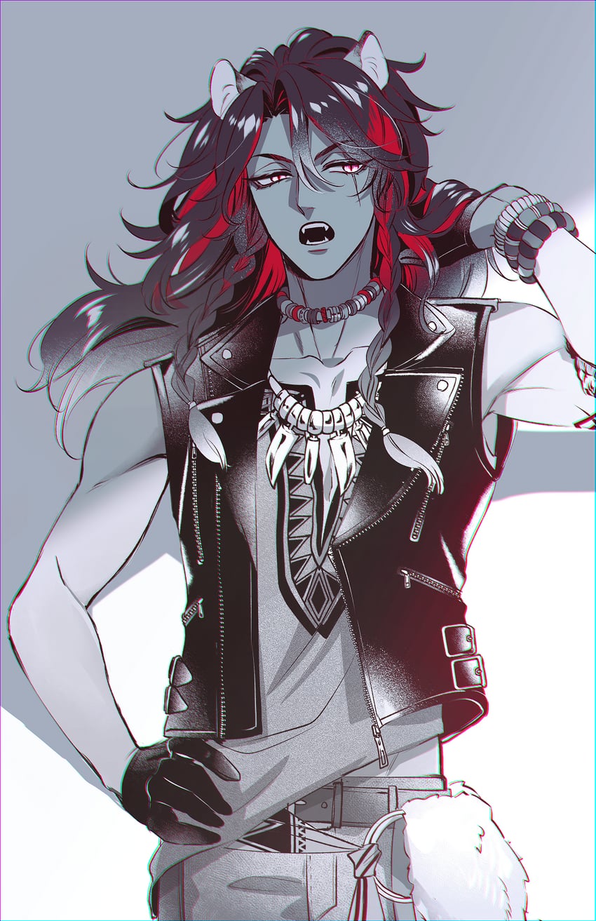 leona kingscholar (twisted wonderland) drawn by redrabbit44