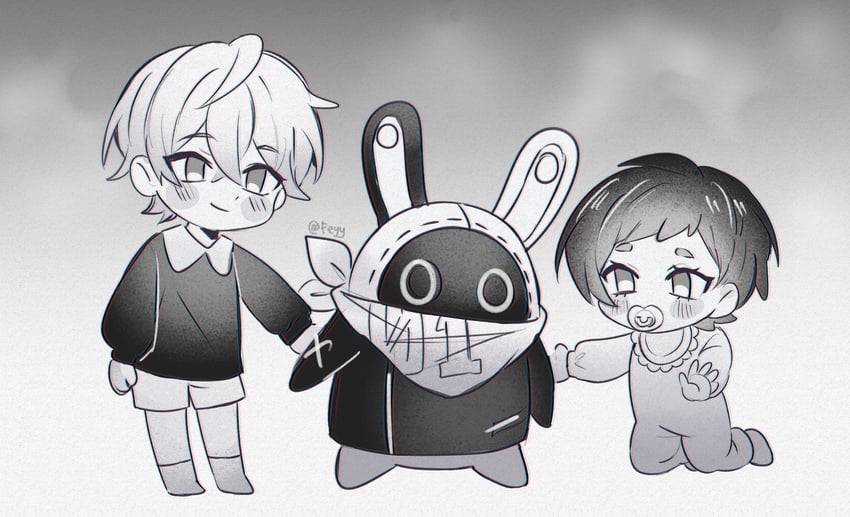 belle, wise, and eous (zenless zone zero) drawn by felichiii