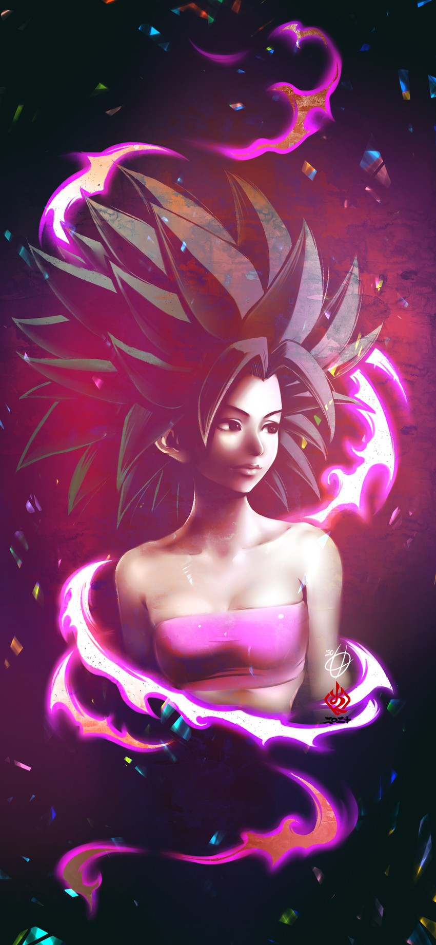 caulifla (dragon ball and 1 more) drawn by kanchiyo
