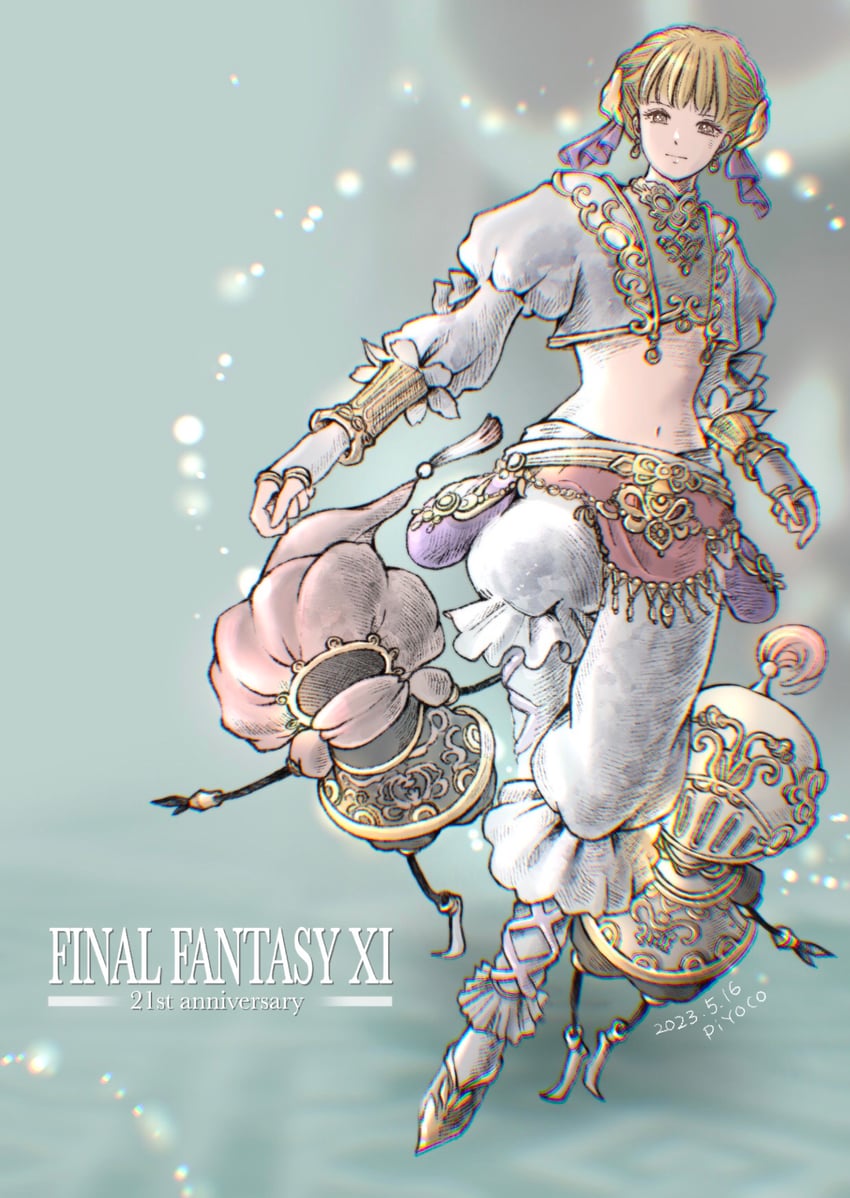 afumau, ovjang, and mnejing (final fantasy and 1 more) drawn by piyoco