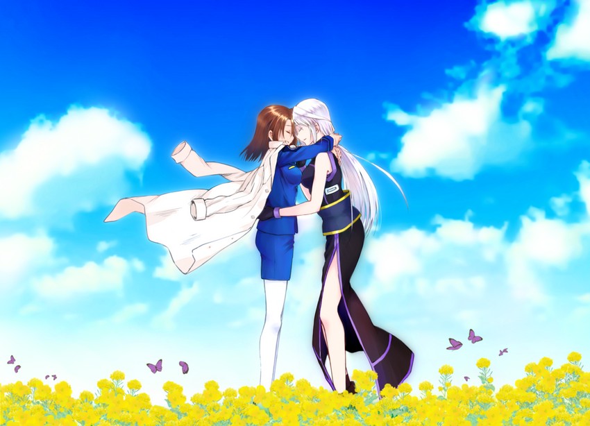 yagami hayate and reinforce (lyrical nanoha and 3 more) drawn by leoheart