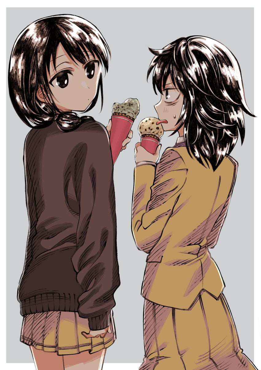 kuroki tomoko and tamura yuri (watashi ga motenai no wa dou kangaetemo omaera ga warui!) drawn by minoda_(mndh)