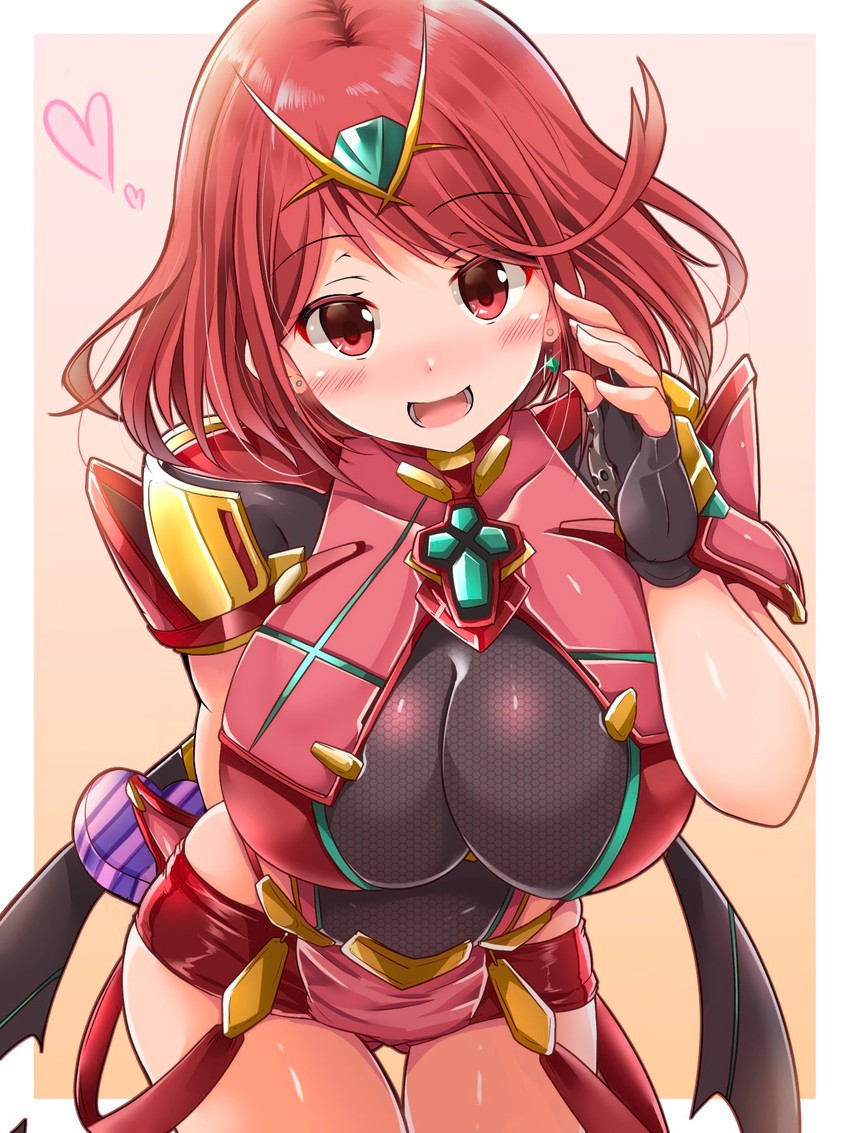 pyra (xenoblade chronicles and 1 more) drawn by kurokaze_no_sora