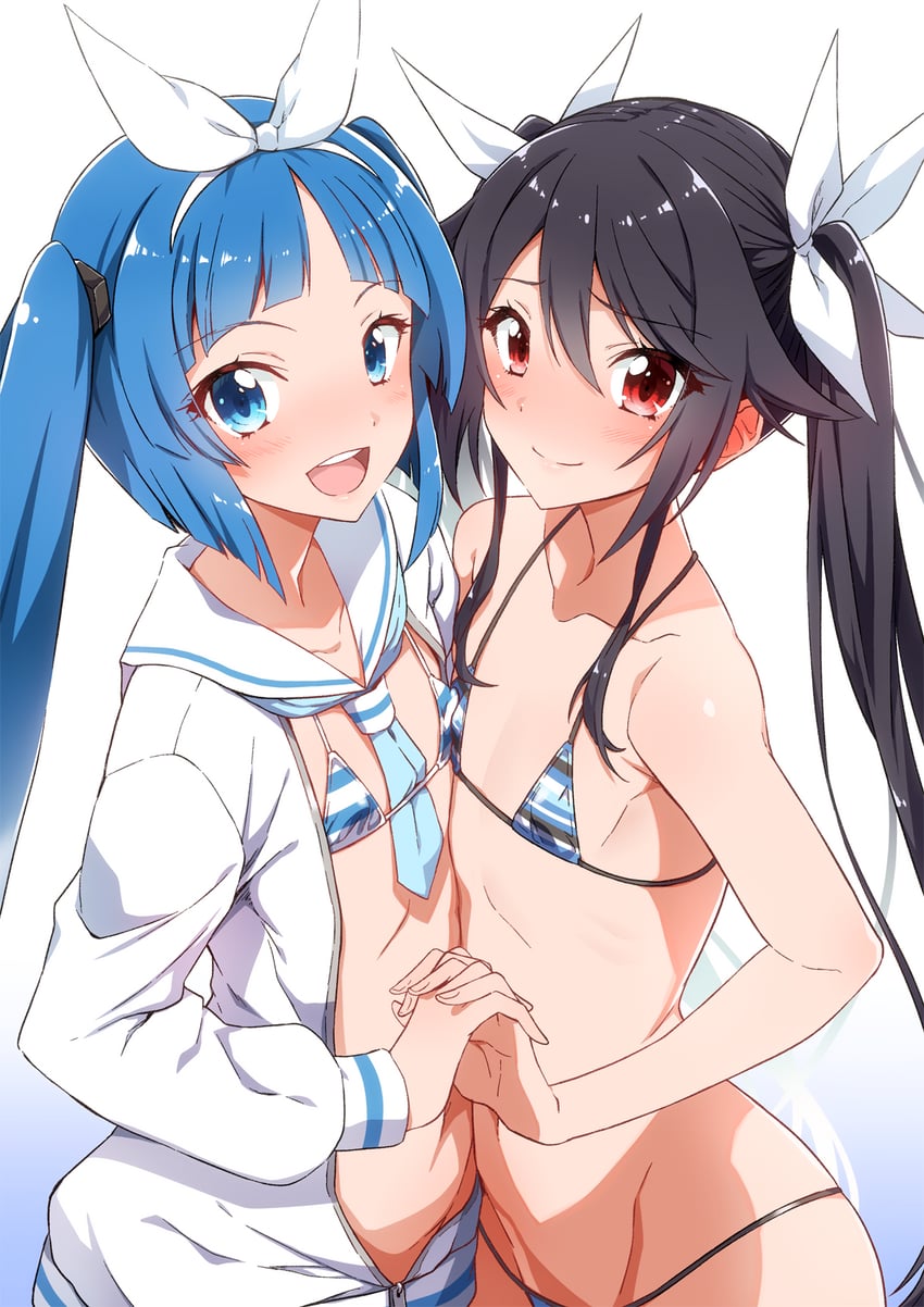 tsube aika and nipako (ore twintail ni narimasu and 1 more) drawn by yuto_(dialique)