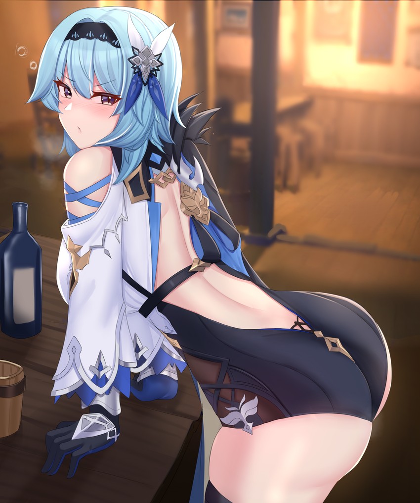 eula (genshin impact) drawn by bobobo1345