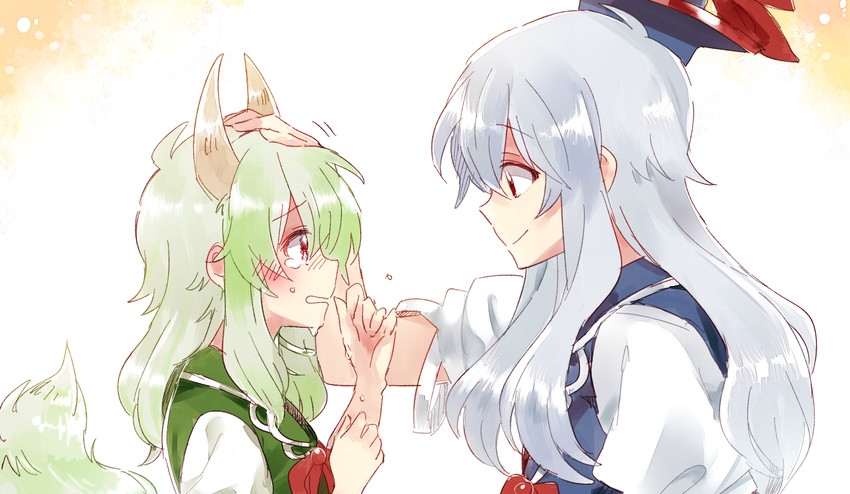 kamishirasawa keine and ex-keine (touhou) drawn by 6_(yuchae)