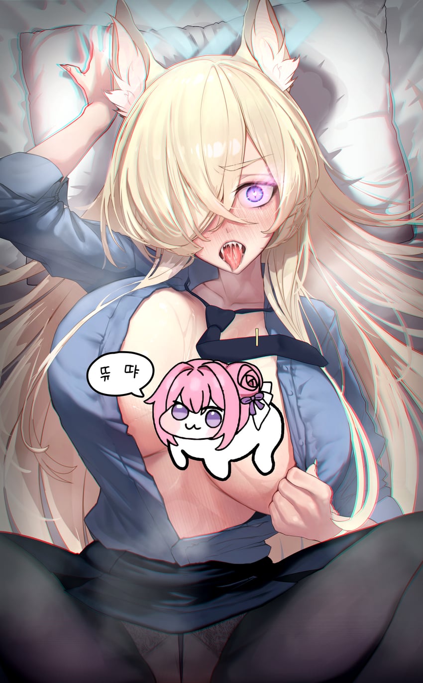 kanna and doro (blue archive and 1 more) drawn by houh888