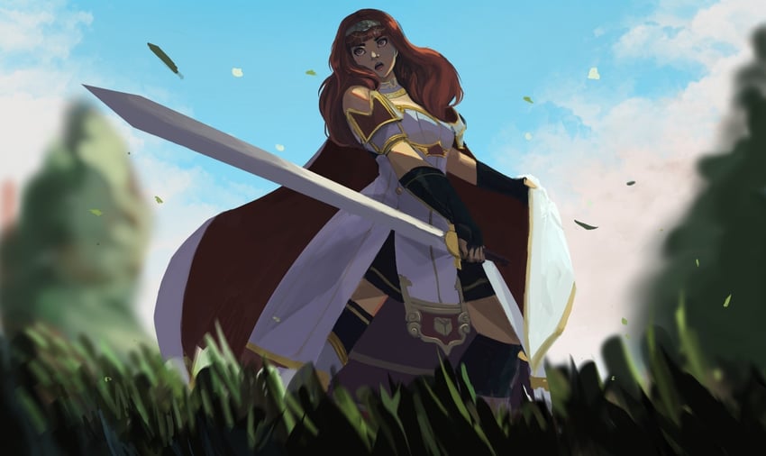 celica (fire emblem and 1 more) drawn by rod_langhi