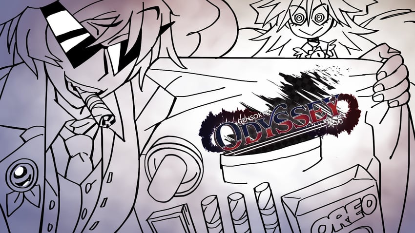 reiuji utsuho and kakkoi elbertson (touhou and 1 more) drawn by eddybird55555