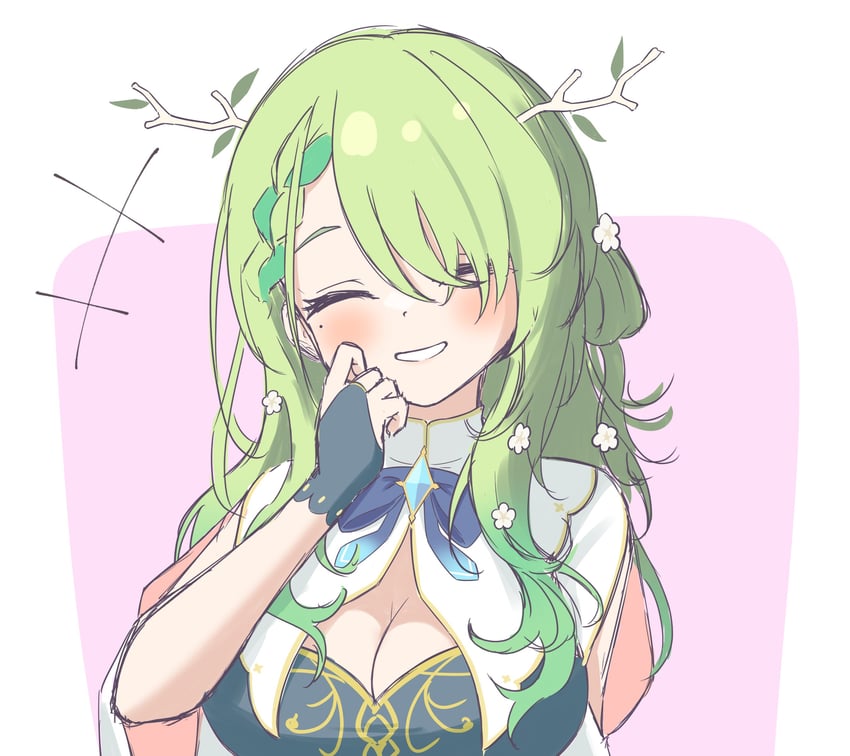 ceres fauna (hololive and 1 more) drawn by bakedmonogamy