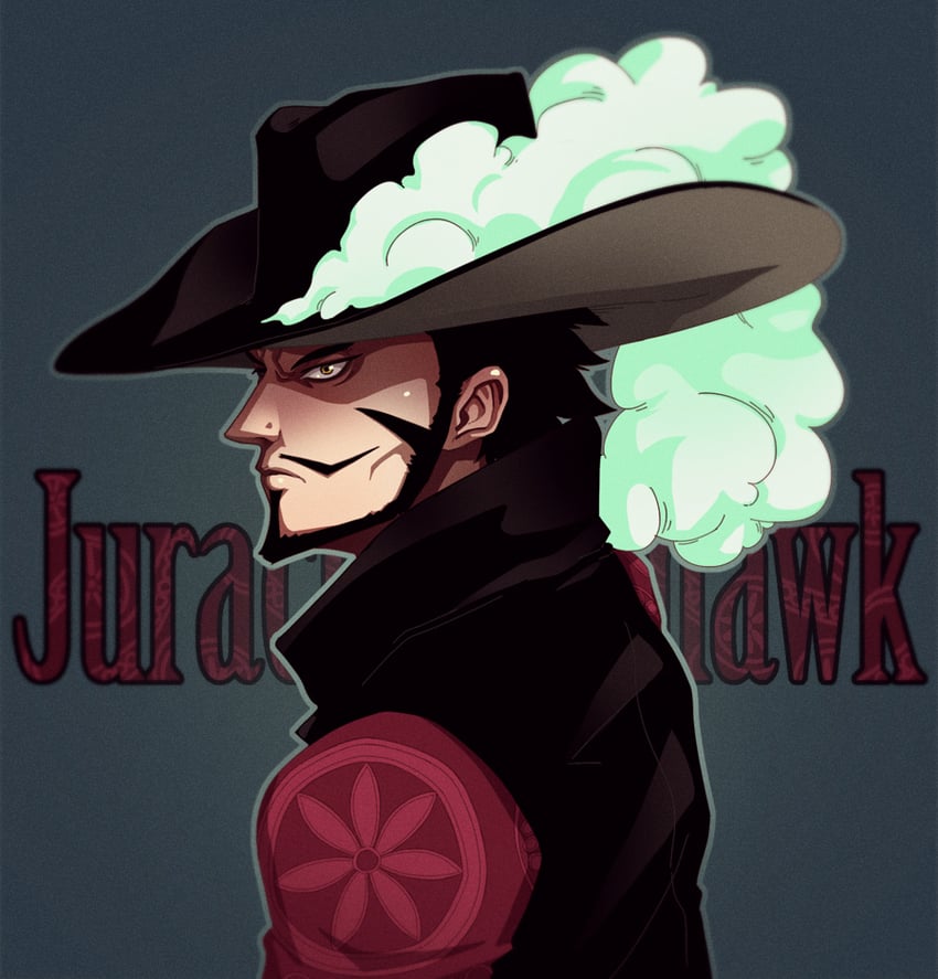dracule mihawk (one piece) drawn by corey_miller