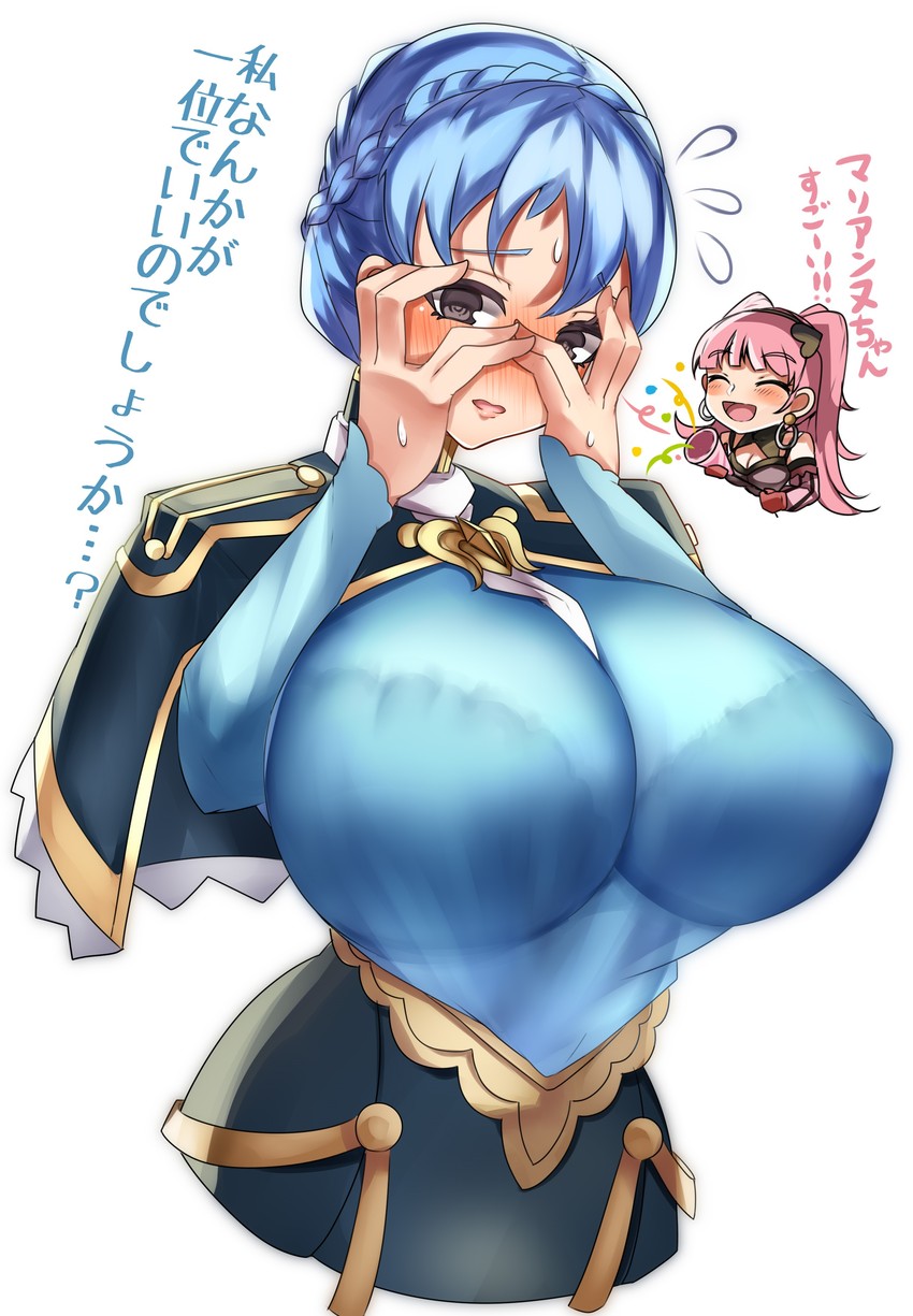 hilda valentine goneril and marianne von edmund (fire emblem and 1 more) drawn by tiamat_(momokuri_mannen)