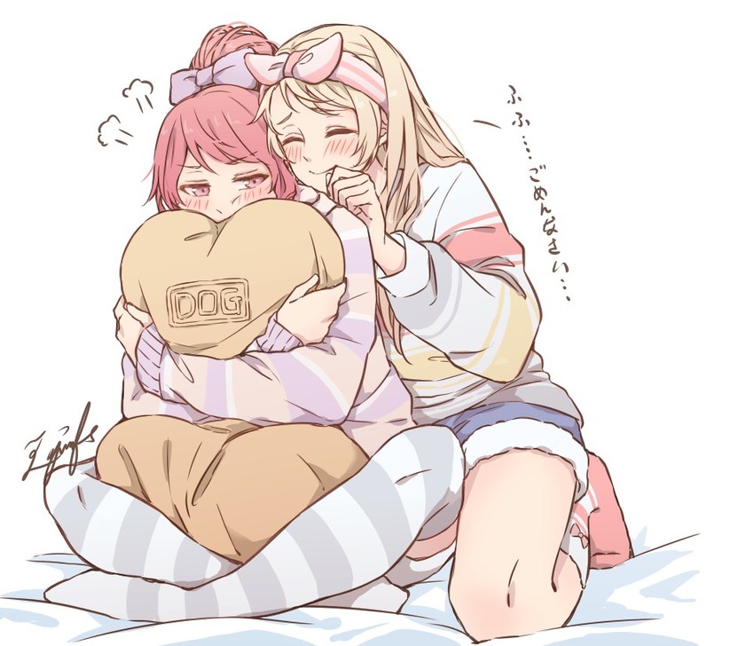 maruyama aya and shirasagi chisato (bang dream!) drawn by aiiro_bokujuu