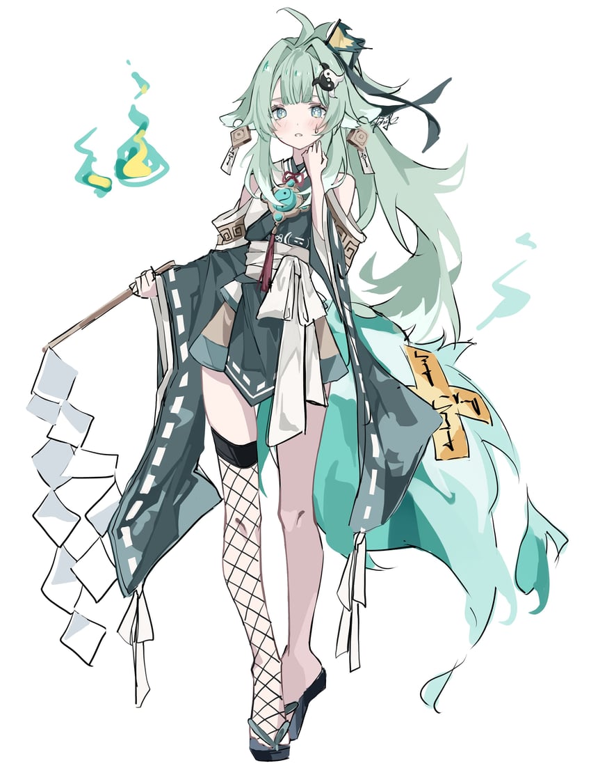 huohuo and tail (honkai and 1 more) drawn by ren_(renjiyu)