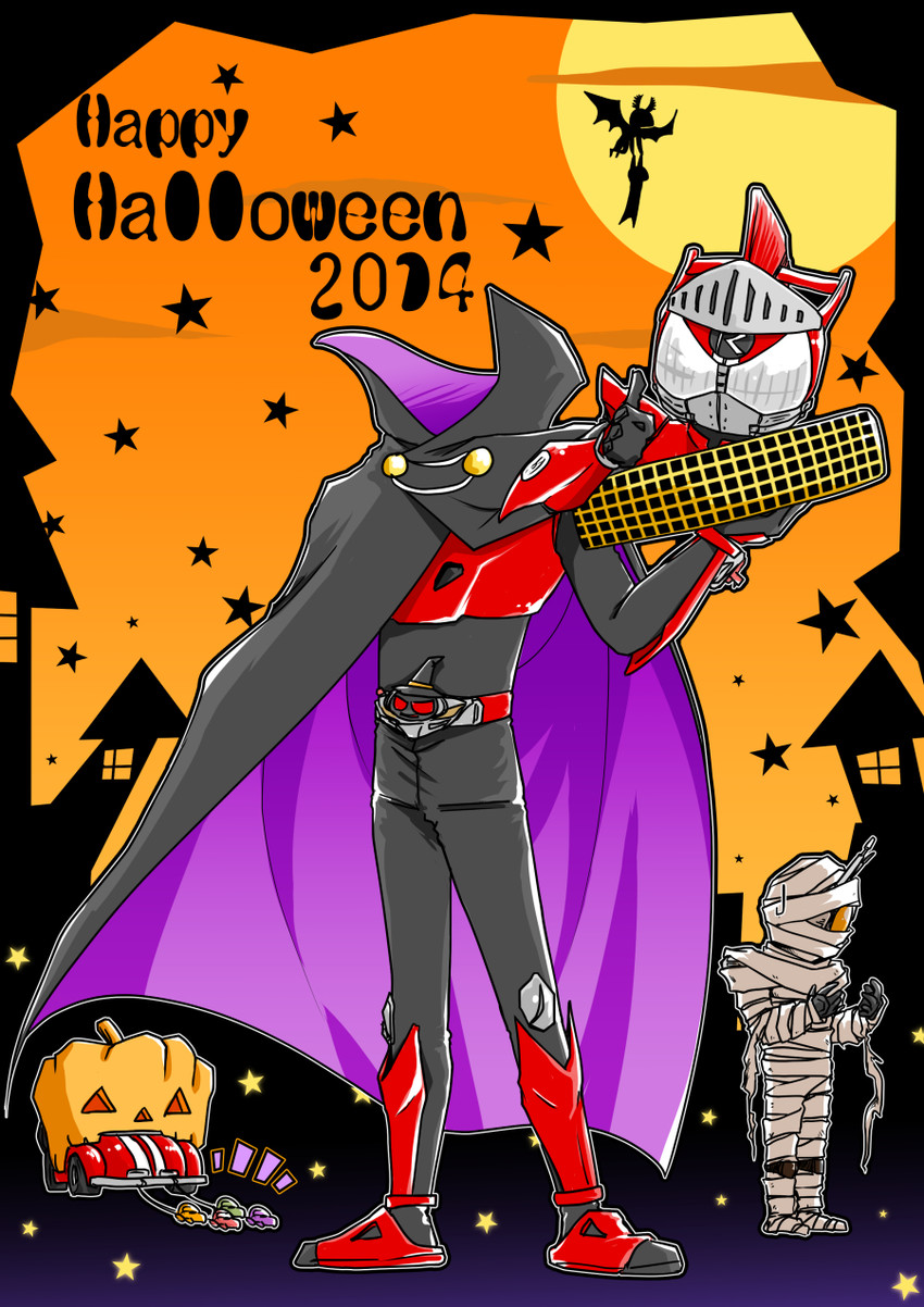 kamen rider drive and mashin chaser (kamen rider and 1 more) drawn by ojamu_(kotarou)