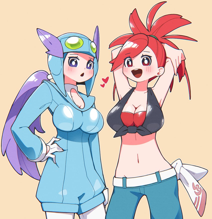 flannery and winona (pokemon and 1 more) drawn by edvv8447