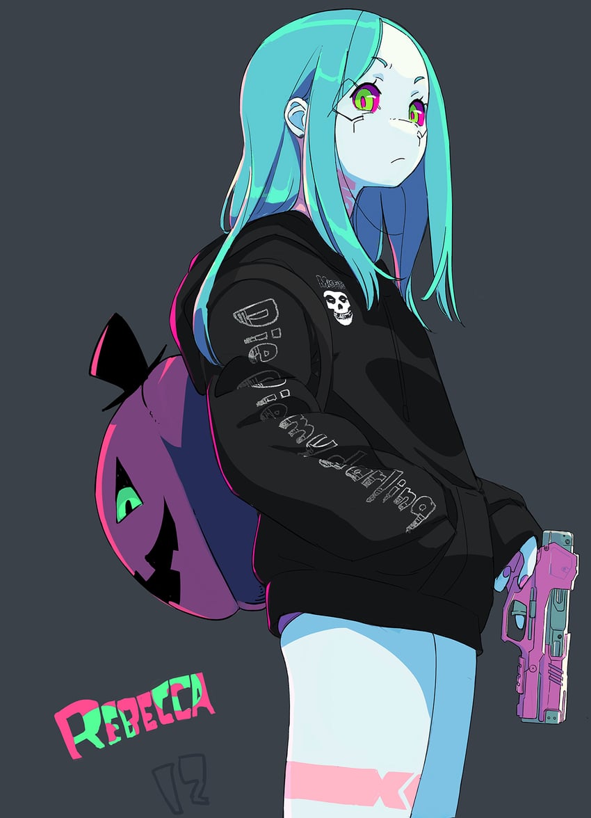 Rebecca cyberpunk and 2 more drawn by kokudou juunigou danbooru