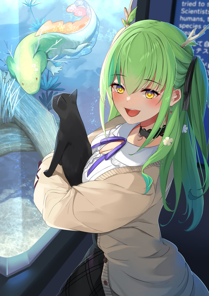 ceres fauna and snail (hololive and 1 more) drawn by sora_no_tori