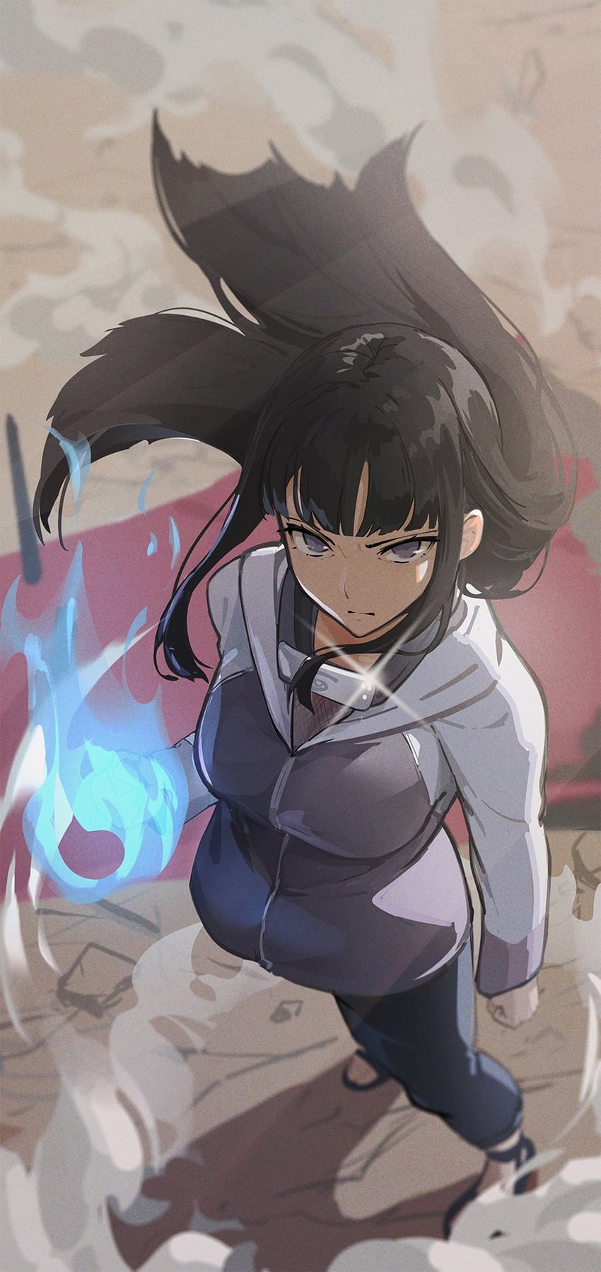 hyuuga hinata (naruto and 1 more) drawn by c-eye