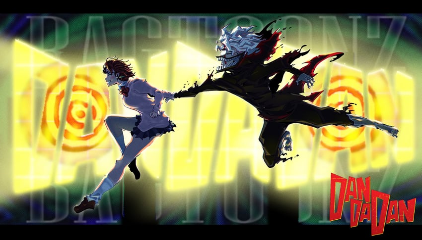 ayase momo and takakura ken (cyberpunk and 2 more) drawn by bagtoonz