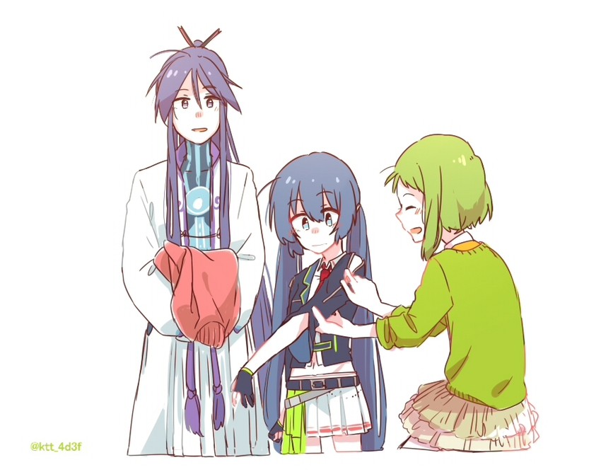 gumi, kamui gakupo, and otomachi una (vocaloid) drawn by mi_no_take
