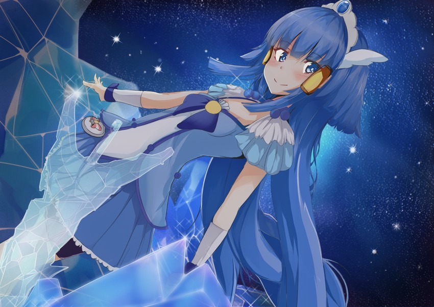 aoki reika and cure beauty (precure and 1 more) drawn by beniyosweet009