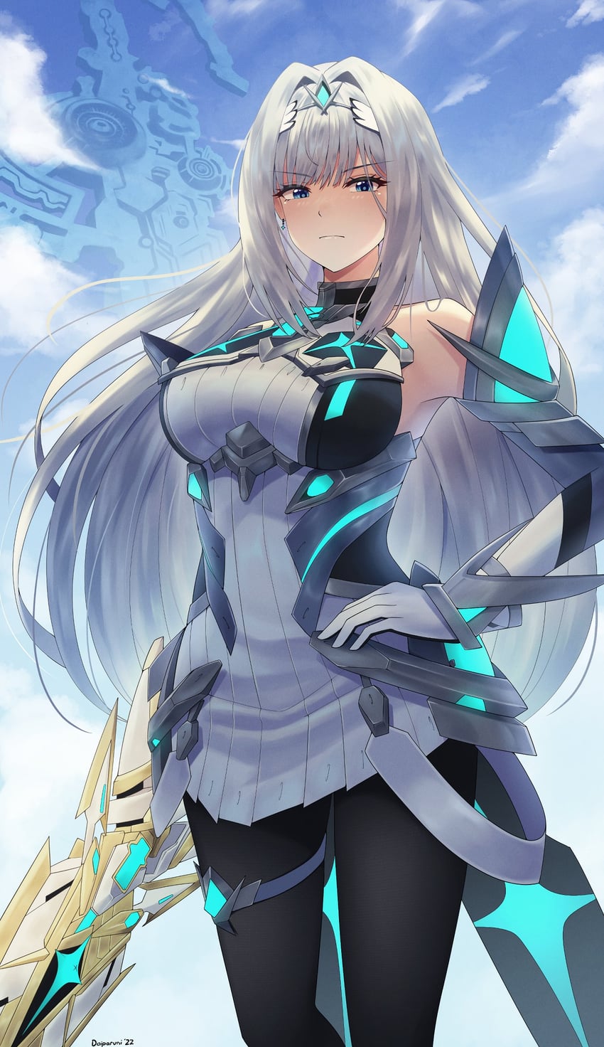 mythra and ethel (xenoblade chronicles and 3 more) drawn by doiparuni