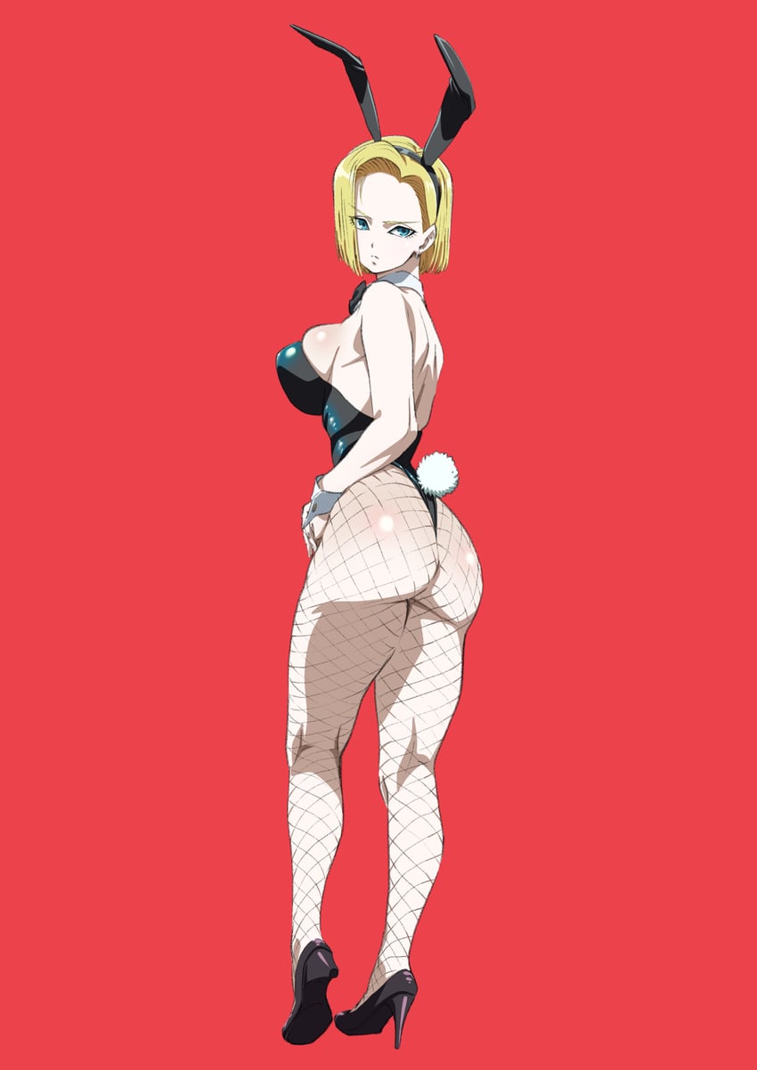 android 18 (dragon ball and 1 more) drawn by ika_daishougun