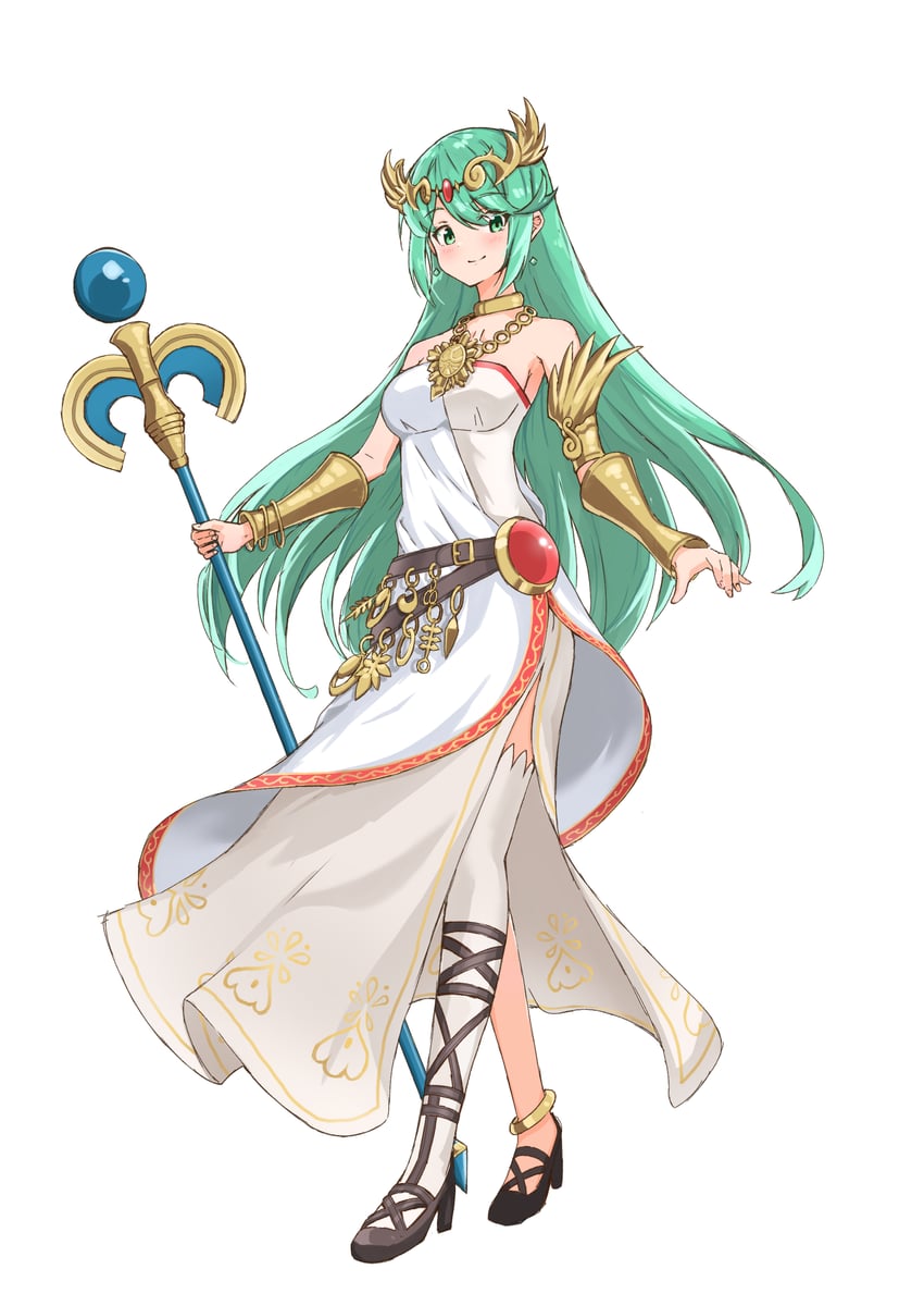 palutena and pneuma (xenoblade chronicles and 2 more) drawn by aotsuba