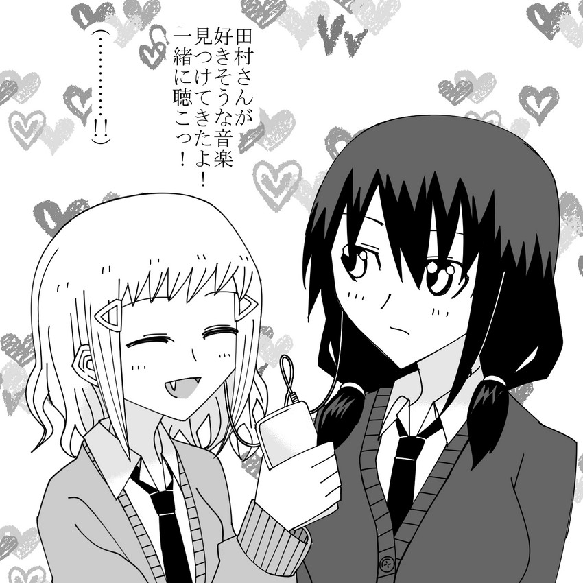 tamura yuri and minami koharu (watashi ga motenai no wa dou kangaetemo omaera ga warui!) drawn by fantaseafood
