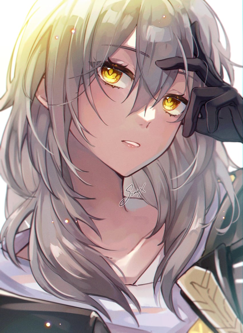 trailblazer and stelle (honkai and 1 more) drawn by szainx