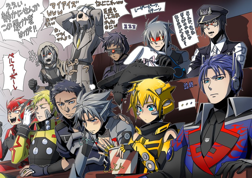 optimus prime, megatron, starscream, soundwave, bumblebee, and 6 more (transformers and 1 more) drawn by arin66