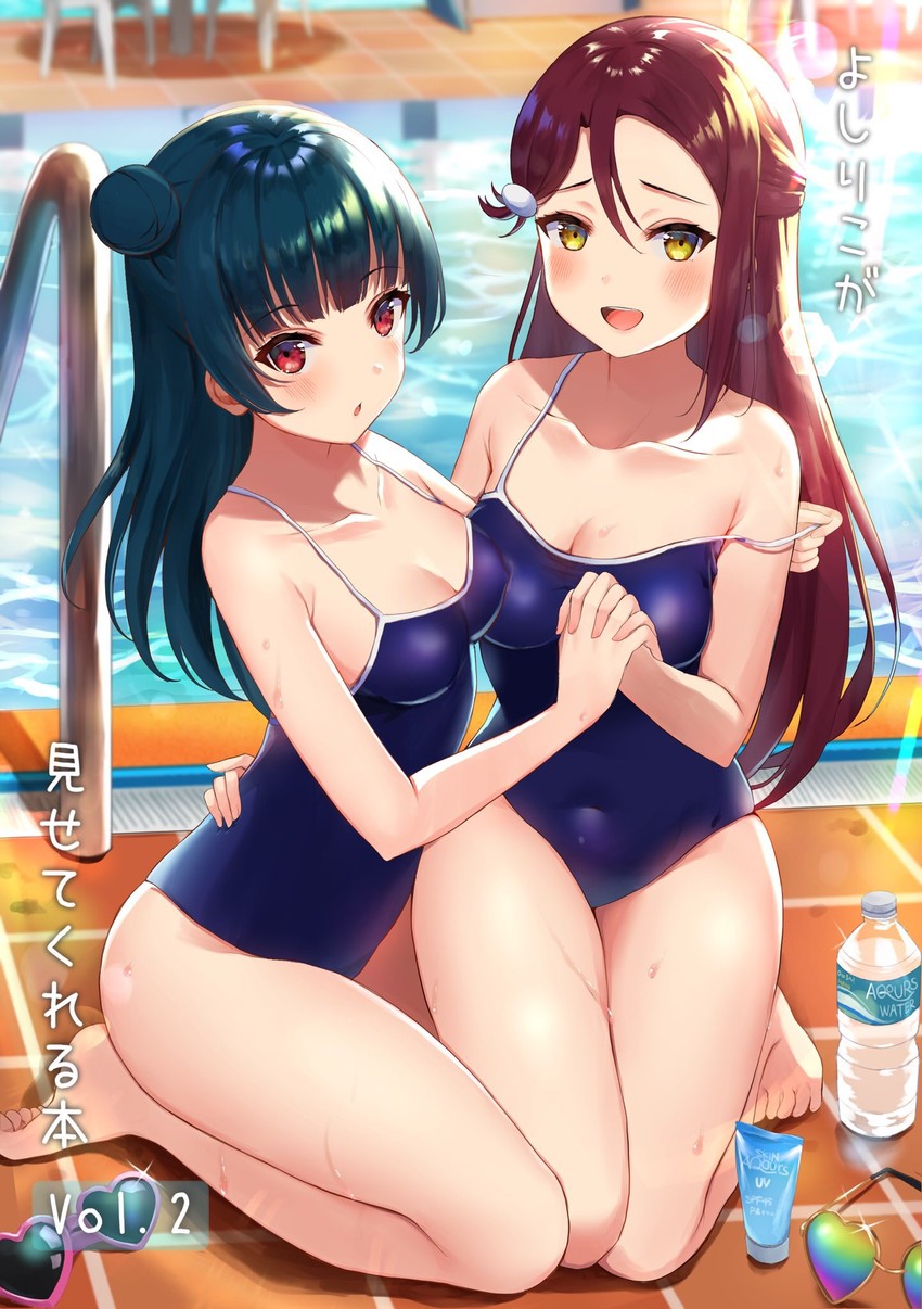 tsushima yoshiko and sakurauchi riko (love live! and 1 more) drawn by mia_(fai1510)
