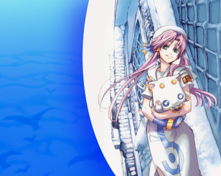 mizunashi akari and aria pokoteng (aria) drawn by amano_kozue