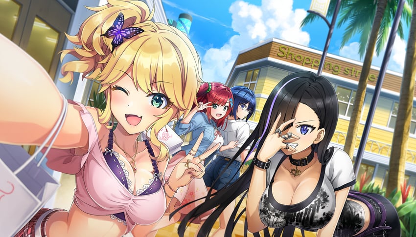 sakimiya iruka, tojou michiru, and izumi kiri (dolphin wave) drawn by ootomo_takuji