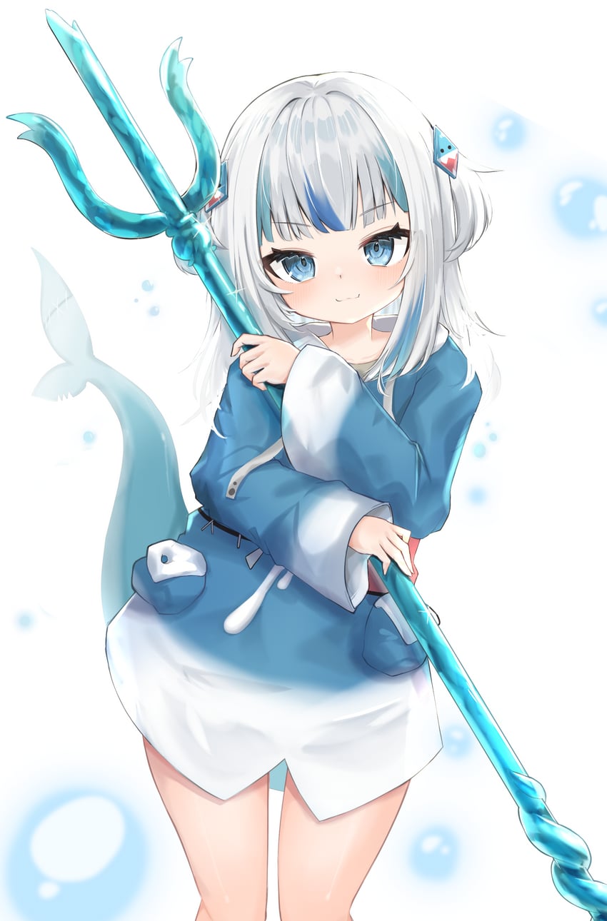 gawr gura (hololive and 1 more) drawn by ame_to_ame