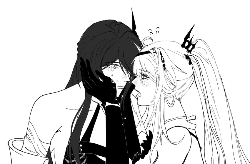 kiana kaslana and acheron (honkai and 2 more) drawn by wednesuday