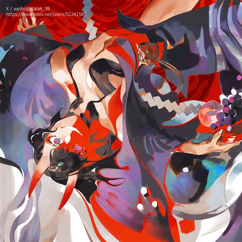 shuten douji (fate and 1 more) drawn by kalak_39
