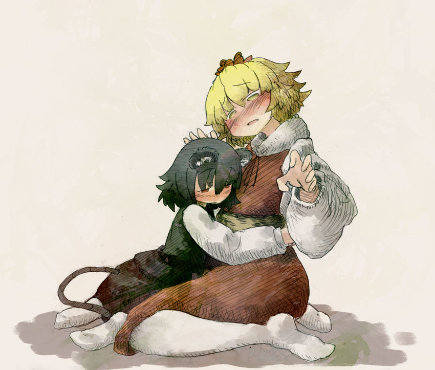 nazrin and toramaru shou (touhou) drawn by daruia_(sabitare)