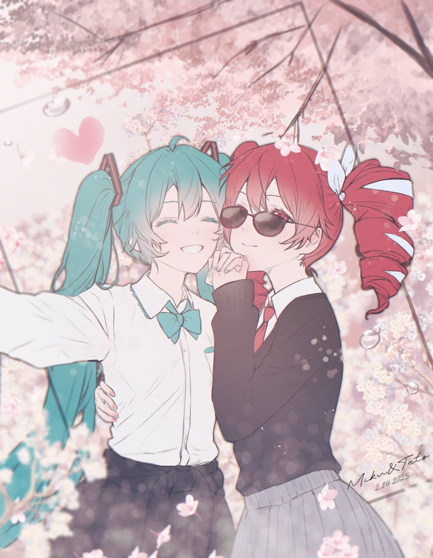 hatsune miku and kasane teto (vocaloid and 2 more) drawn by deog3ex