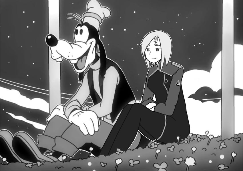 ariane yeong and goofy (mickey mouse & friends and 1 more) drawn by moapoyon and o_den