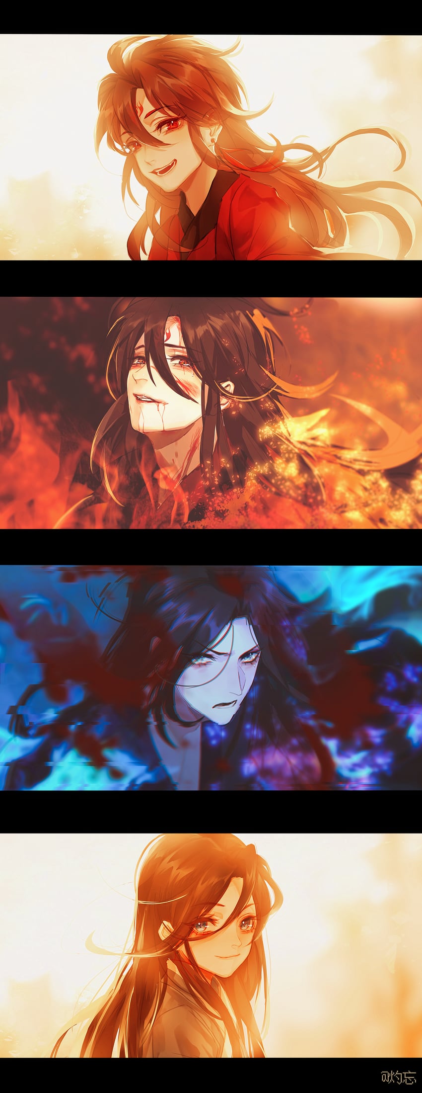 xuan ji and sheng lingyuan (lie huo jiao chou) drawn by zhuowang233