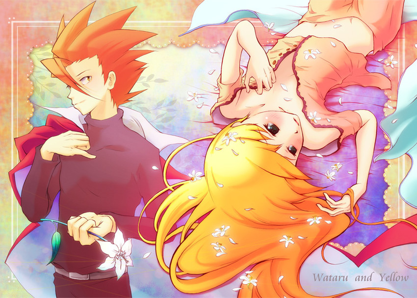 lance and yellow (pokemon and 1 more) drawn by raatan